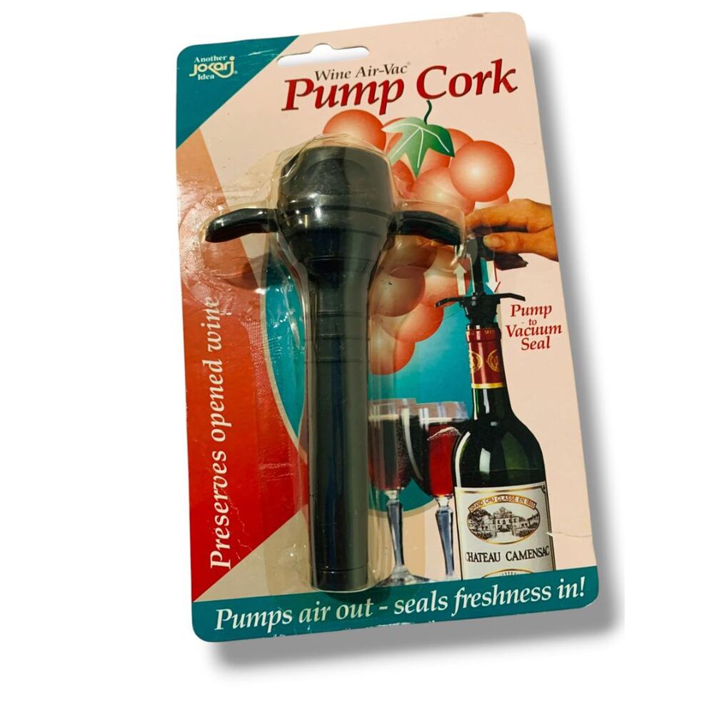 Wine Air-Vac Pump Cork Jokari New in Package #06001